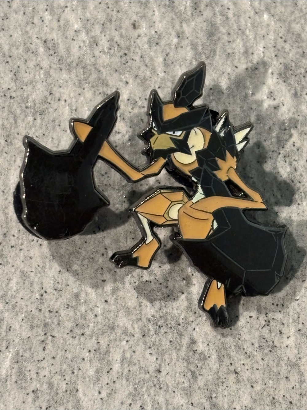 Pokémon KLEAVOR Pin Black and Tan Enamel Brooch Women's Jewelry